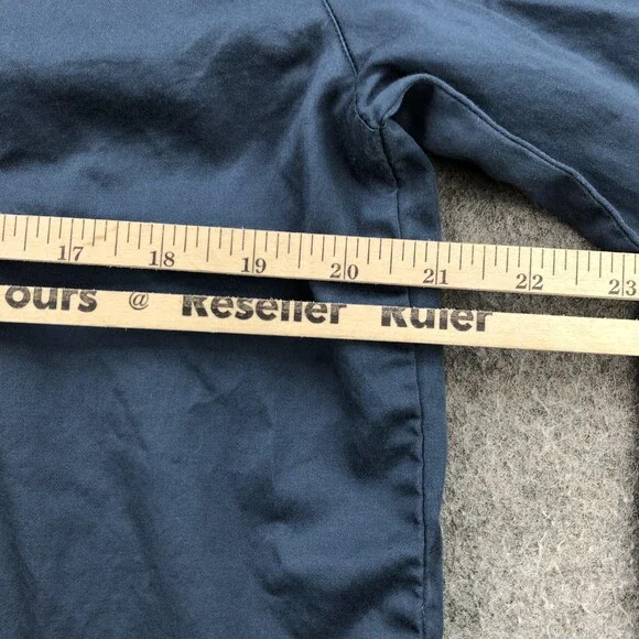 Vintage Gap Shirt Womens Large Blue Solid Cotton Long Sleeve Button Up Woven - Picture 9 of 10